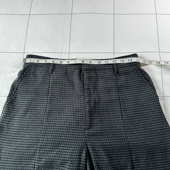Abercrombie & Fitch Pants Womens 12 Gray Houndstooth Skinny Ultra High Rise Slit - Picture 8 of 13